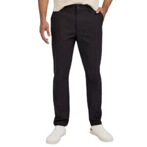 Weatherproof Men's Hybrid Tech Pant Black Size 32x34 Tapered Leg Zip Pockets NWT